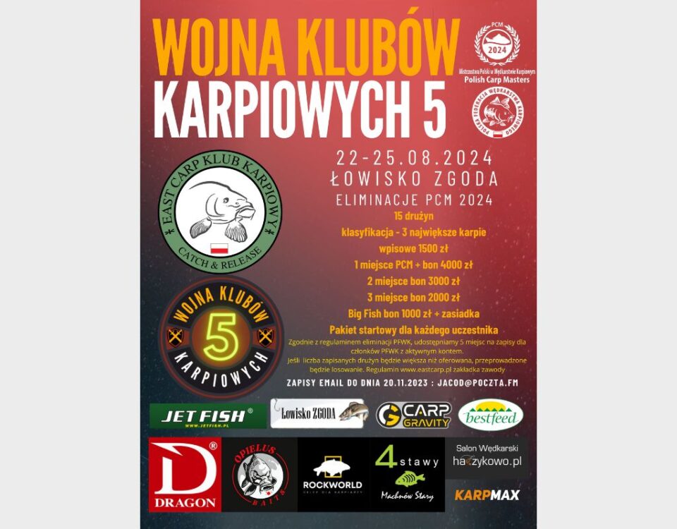 Zawody karpiowe na Łowisku Zgoda