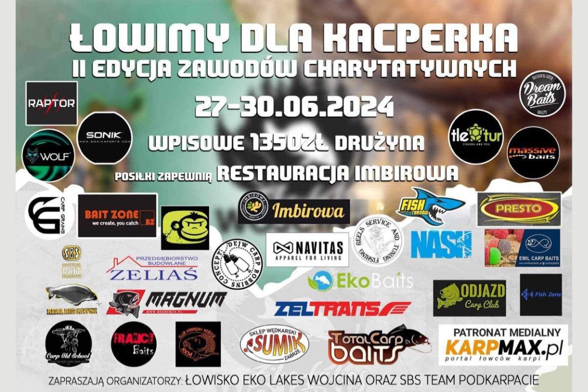 Karpiowe zawody charytatywne Łowimy dla Kacperka