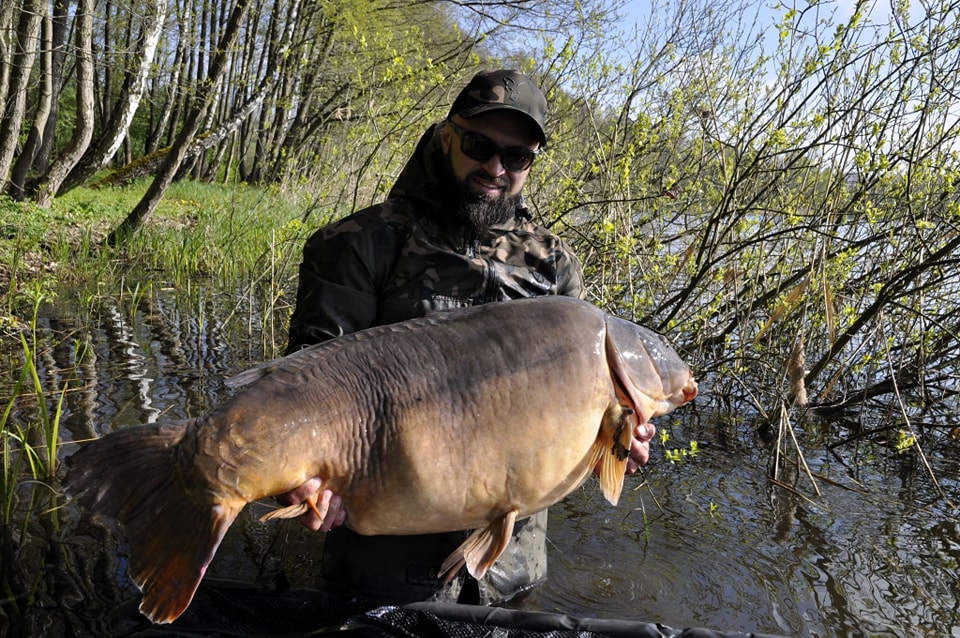 Jezioro Miłoszewskie - rekord karp 35 kg