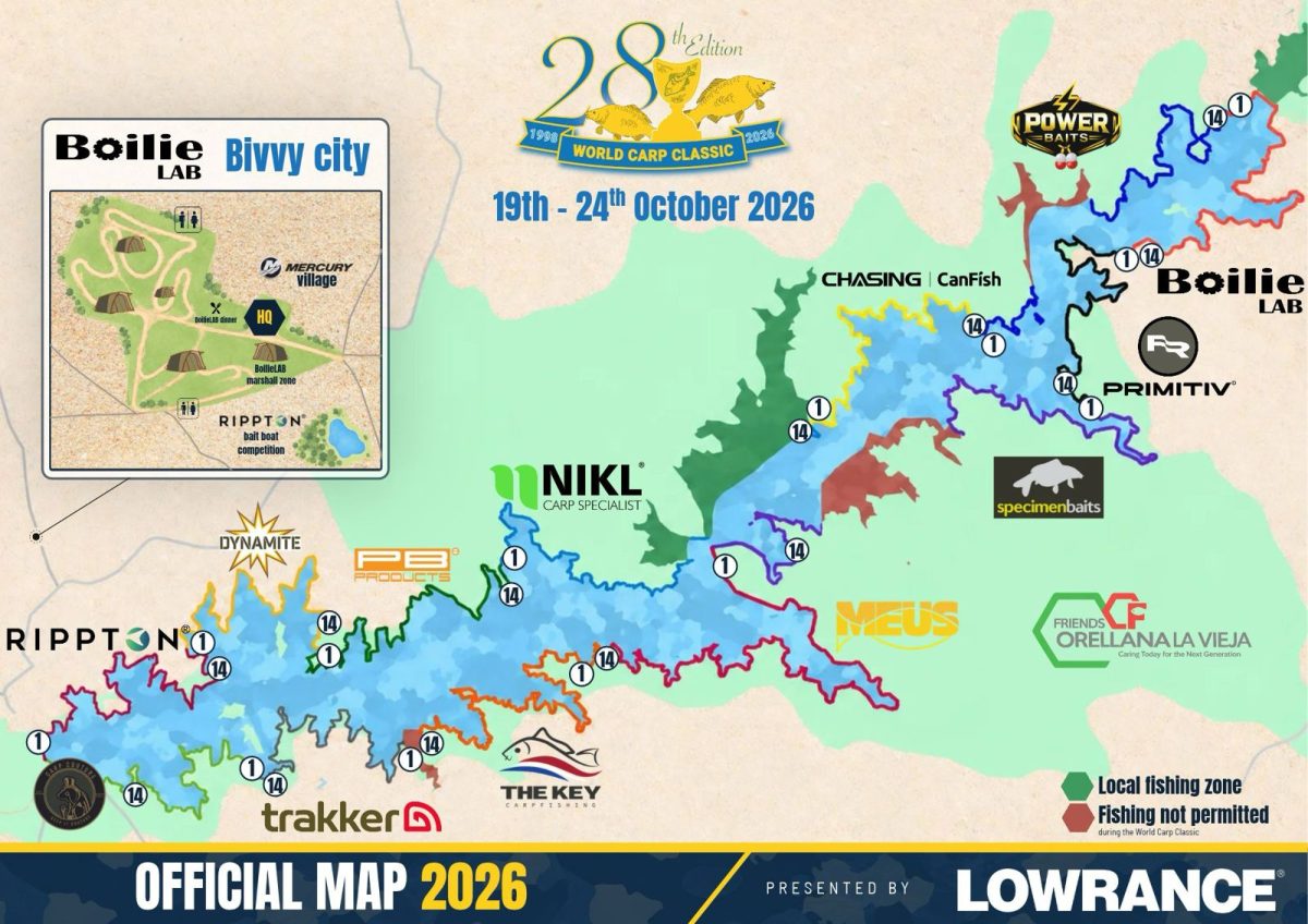 Oficjalna mapa zawodów World Carp Classic 2026